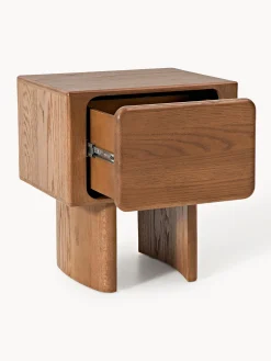 Comodino in legno di quercia Chandler