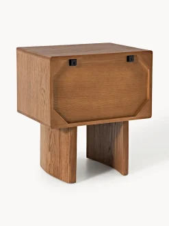 Comodino in legno di quercia Chandler