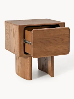 Comodino in legno di quercia Chandler