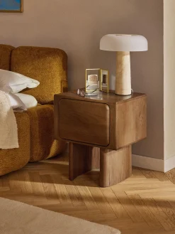 Comodino in legno di quercia Chandler