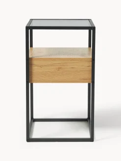 Comodino in vetro Randolf
