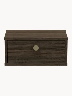 Comodino da parete in legno Monfort