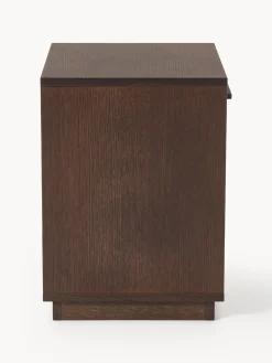 Comodino in legno con frontale imbottito Wisp