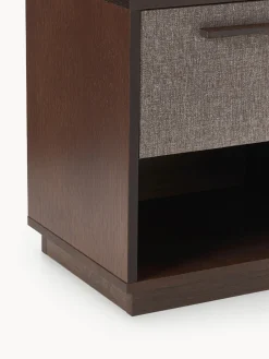 Comodino in legno con frontale imbottito Wisp