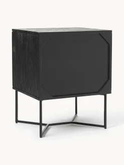 Comodino in legno di mango con cassetti Luca