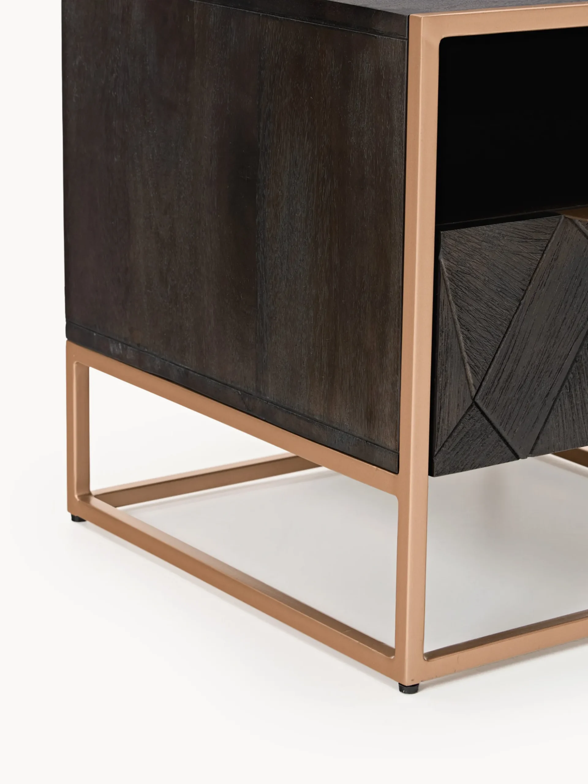 Comodino in legno di mango massiccio Harry
