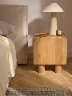 Comodino in legno di quercia Cadi