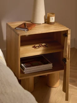 Comodino in legno di quercia Cadi