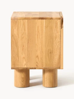 Comodino in legno di quercia Cadi