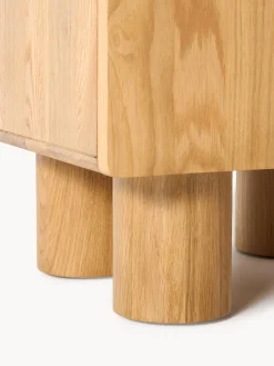 Comodino in legno di quercia Cadi
