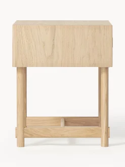 Comodino in legno di quercia con cassetto Diana