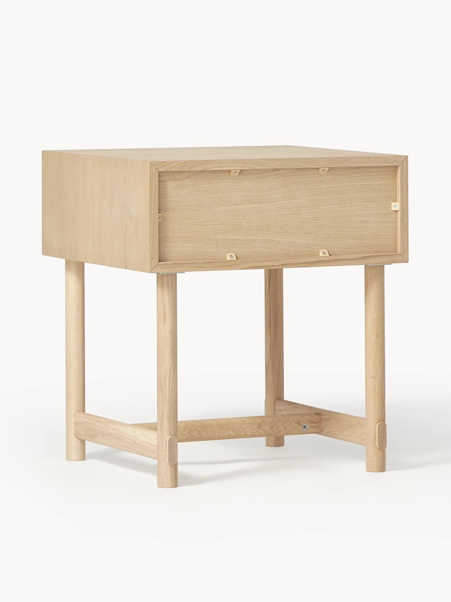 Comodino in legno di quercia con cassetto Diana