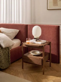 Comodino in legno di quercia Libby