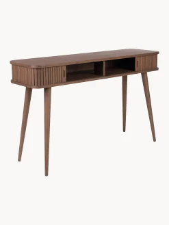 Consolle in legno con ante scorrevoli e frontale scanalato Barbier
