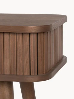 Consolle in legno con ante scorrevoli e frontale scanalato Barbier