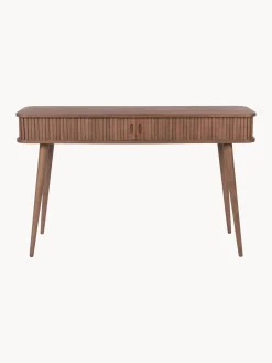 Consolle in legno con ante scorrevoli e frontale scanalato Barbier