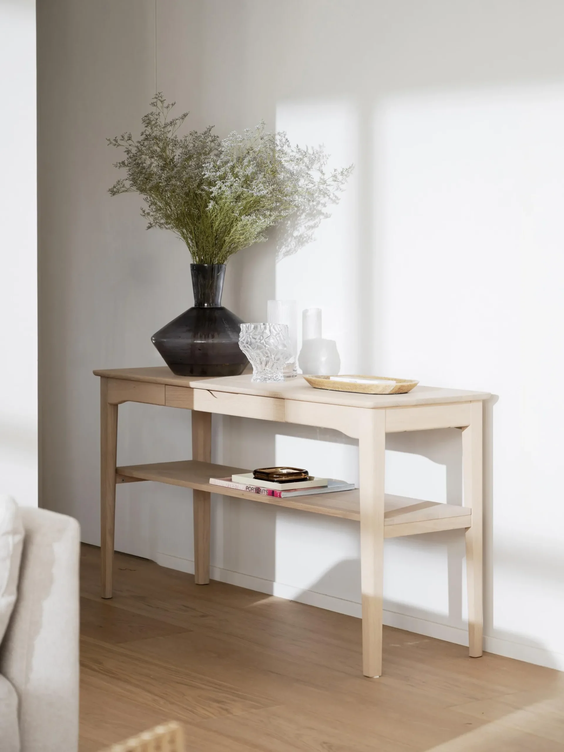 Consolle in legno di quercia Markham