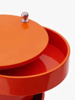 Contenitore a rotelle tondo Barboy, design Verner Panton