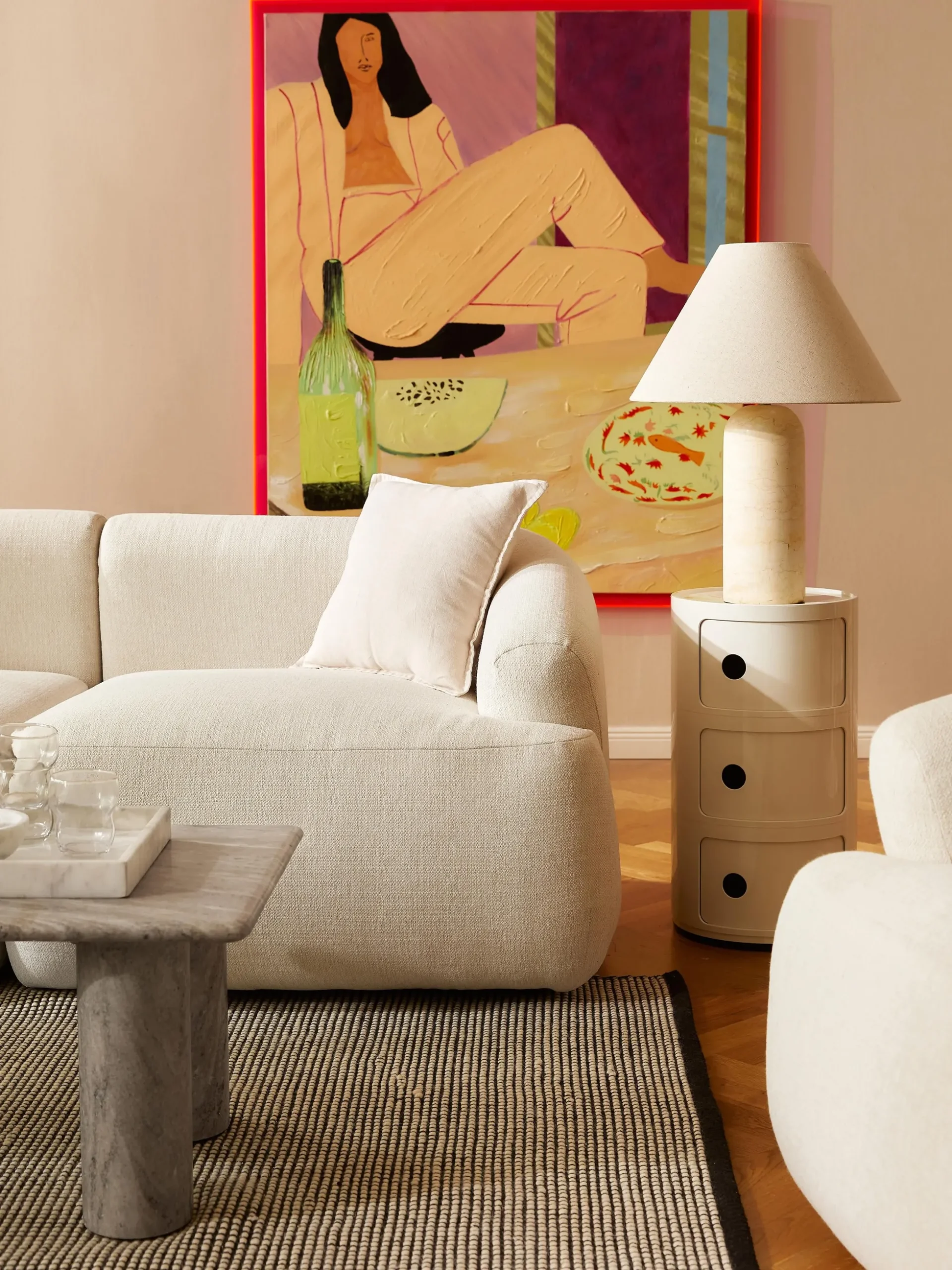 Contenitore di design con 3 cassetti Componibili, alt. 59 cm