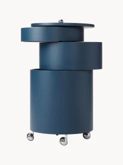 Contenitore a rotelle tondo Barboy, design Verner Panton