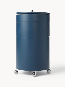 Contenitore a rotelle tondo Barboy, design Verner Panton