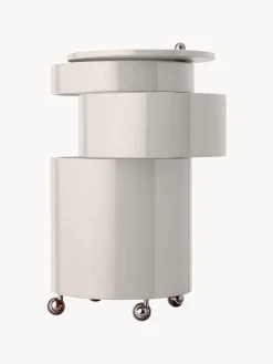 Contenitore a rotelle tondo Barboy, design Verner Panton