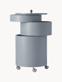 Contenitore a rotelle tondo Barboy, design Verner Panton