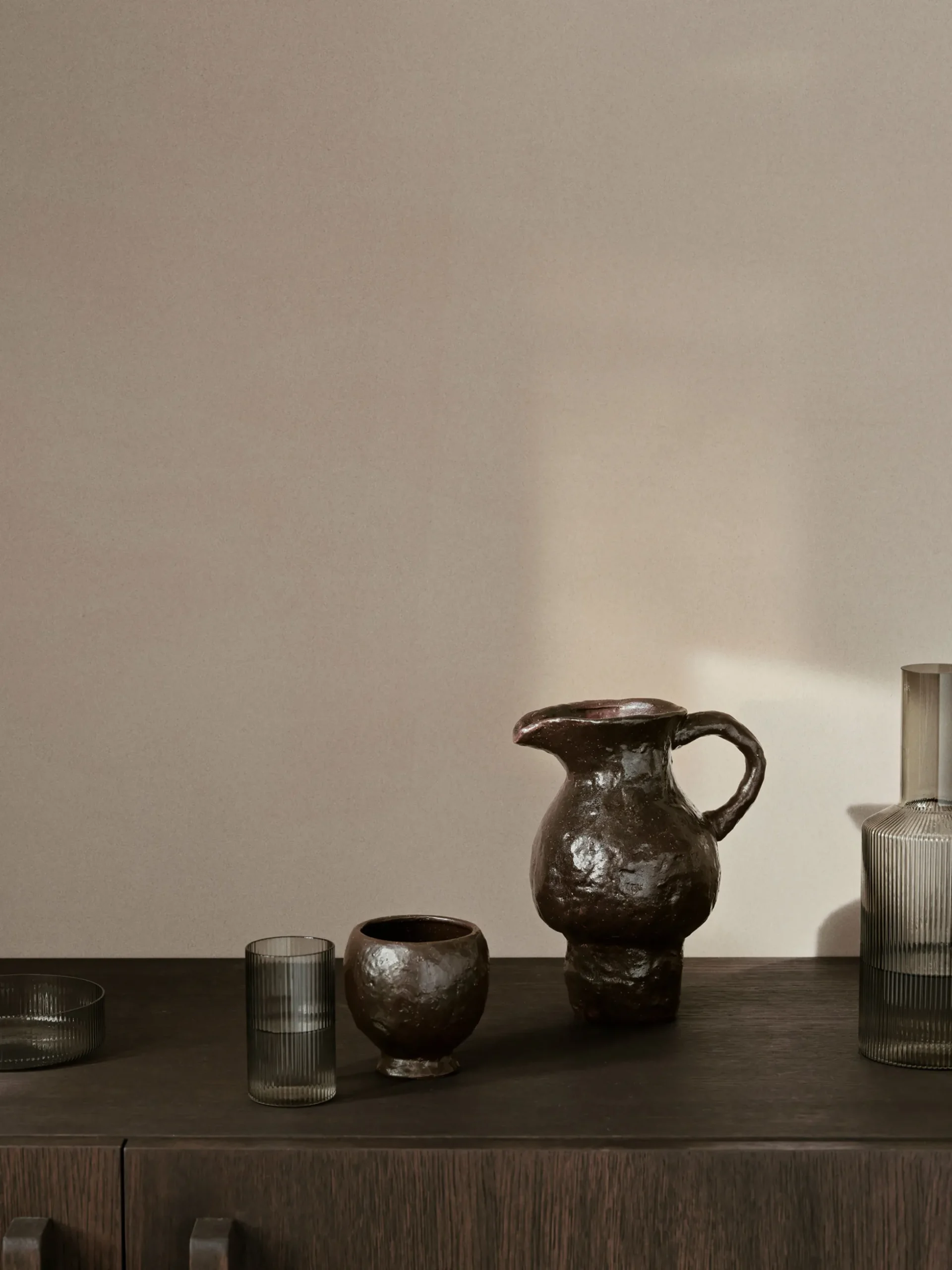 Coperchio in vetro soffiato per caraffa Ripple