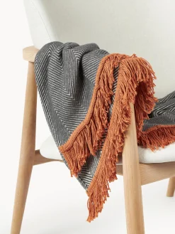 Coperta con motivo a spina di pesce Agatha