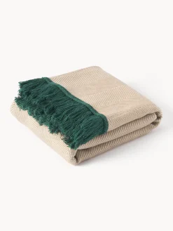 Coperta con motivo a spina di pesce Agatha