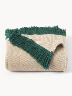 Coperta con motivo a spina di pesce Agatha