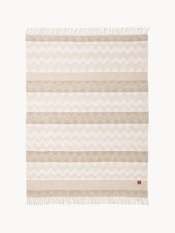 Coperta con motivo a zig-zag Gessetti