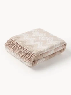 Coperta con motivo a zig-zag Gessetti