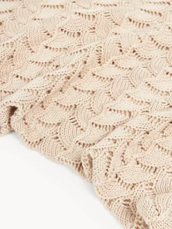 Coperta in cotone a maglia Vera