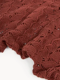 Coperta in cotone a maglia Vera