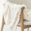 Coperta in cotone con frange Piera