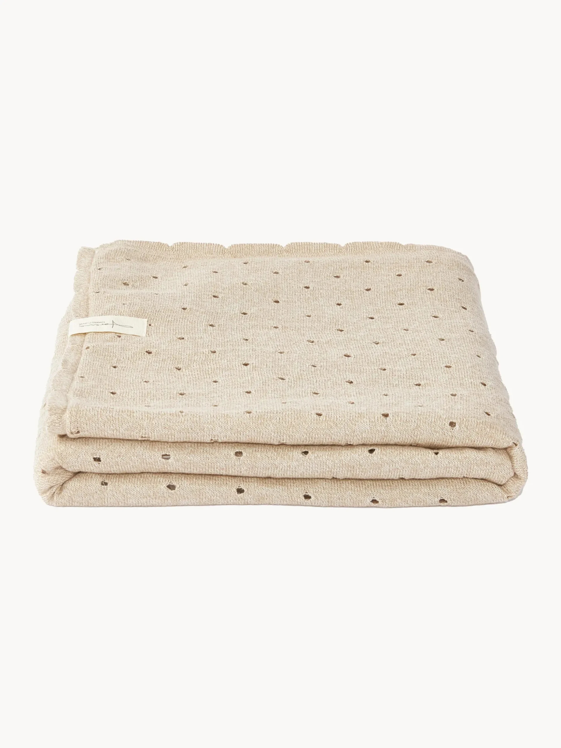 Coperta in cotone fatta a mano Biscuit