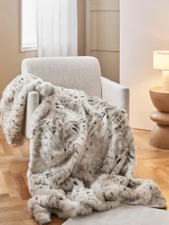 Coperta in ecopelliccia effetto leopardo Skins