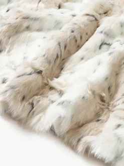 Coperta in ecopelliccia effetto leopardo Skins