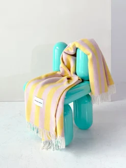 Coperta in lana a righe Candy Wrap