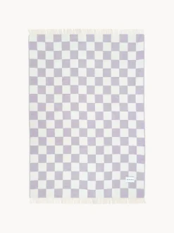 Coperta in lana con motivo a quadri Checkerboard