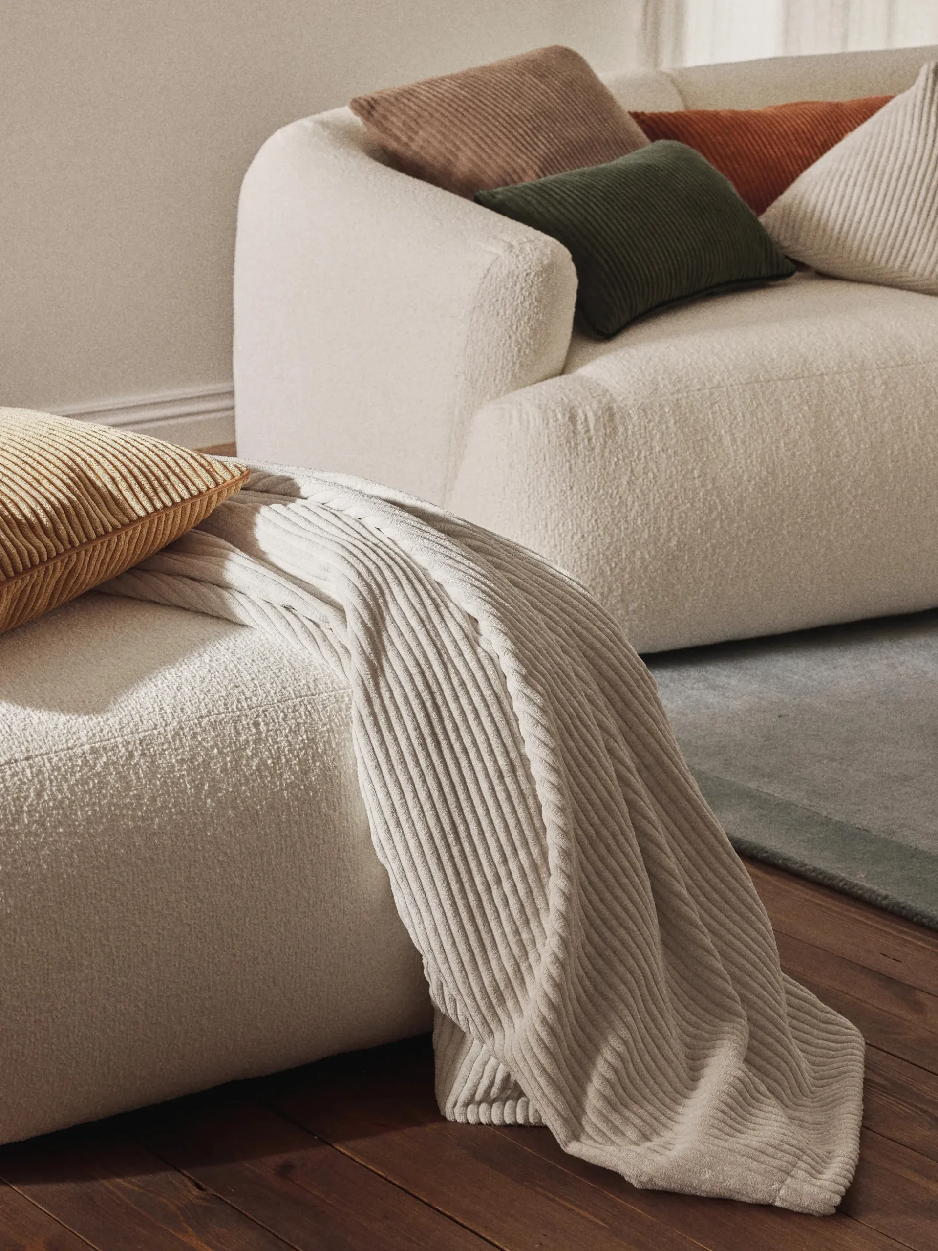 Coperta in velluto a coste Kylen