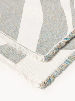Coperta jacquard con frange Rui