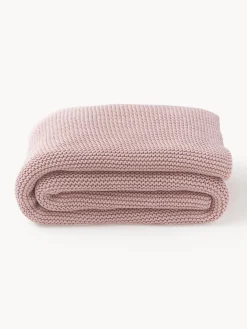 Coperta lavorata a maglia in cotone organico Adalyn
