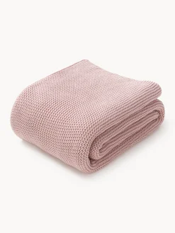 Coperta lavorata a maglia in cotone organico Adalyn