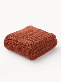 Coperta lavorata a maglia in cotone organico Adalyn