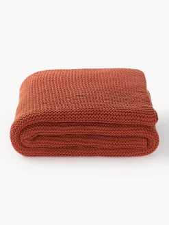 Coperta lavorata a maglia in cotone organico Adalyn
