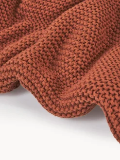 Coperta lavorata a maglia in cotone organico Adalyn