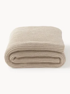 Coperta lavorata a maglia in cotone organico Adalyn