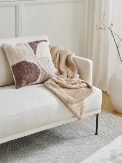 Coperta lavorata a maglia in cotone organico Adalyn